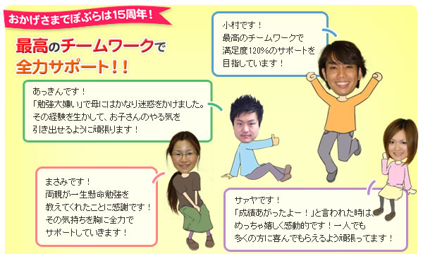 最高のチームワークで全力サポート